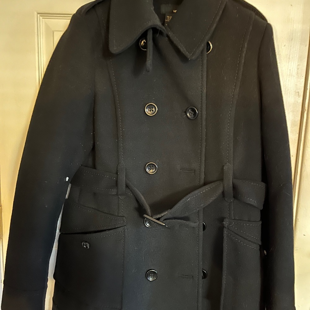 Black pea coat